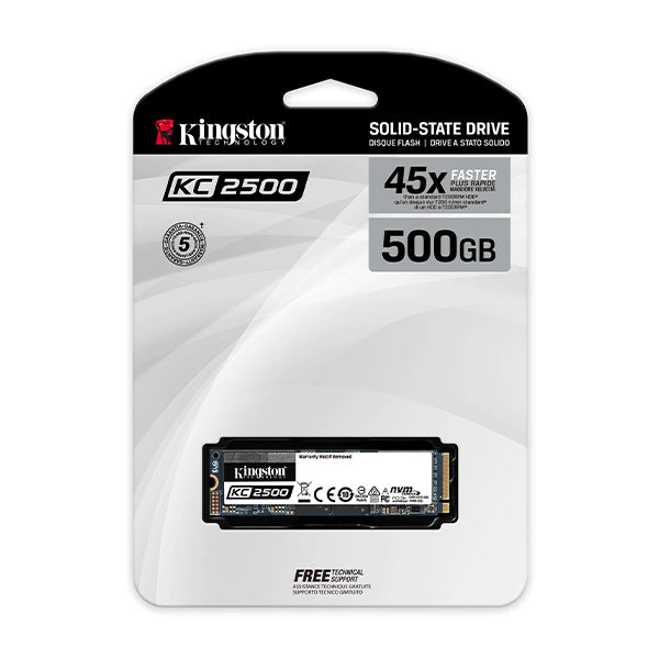 Kingston 500GB M.2 2280 NVMe KC2500 SSD Hard Drive (SKC2500M8/500G) Kingston 500GB M.2 2280 NVMe KC2500 SSD Hard Drive (SKC2500M8/500G)